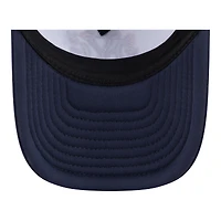 Youth New Era White/Navy New York Yankees Food A-Frame 9FORTY Trucker Adjustable Hat