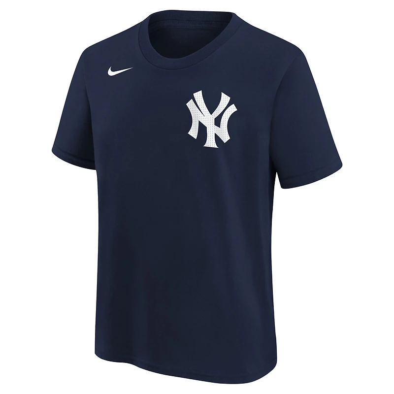 T-shirt avec nom et numéro du joueur à domicile Nike Aaron Judge des Yankees de New York, bleu marine