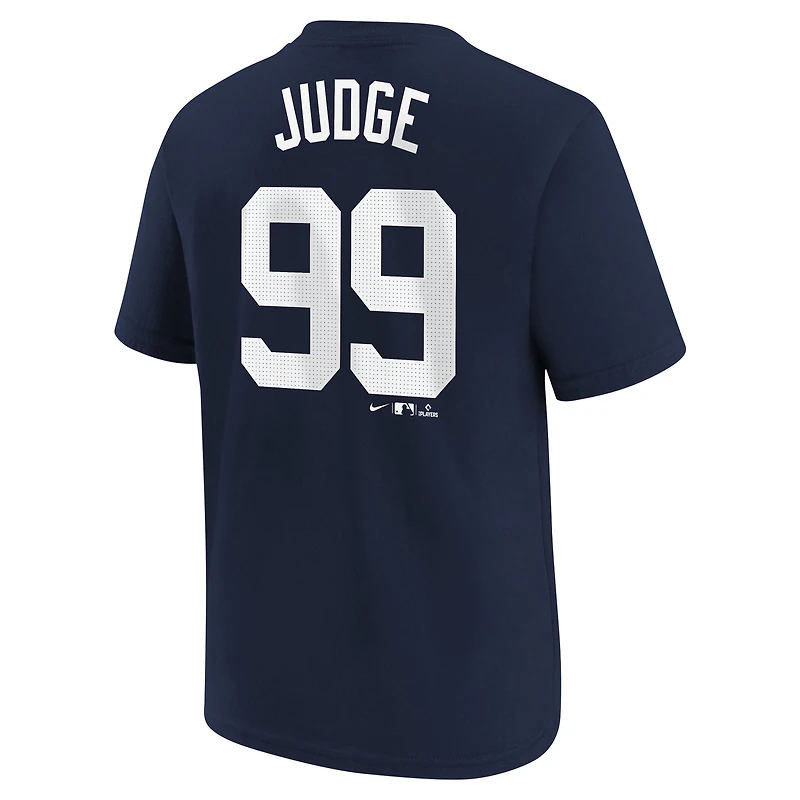 T-shirt avec nom et numéro du joueur à domicile Nike Aaron Judge des Yankees de New York, bleu marine