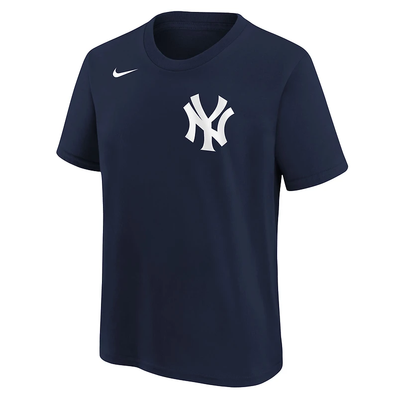 T-shirt Nike Athletic bleu marine pour jeunes, logo des Yankees de New York