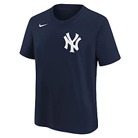 T-shirt Nike Athletic bleu marine pour jeunes, logo des Yankees de New York