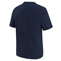 T-shirt Nike Athletic bleu marine pour jeunes, logo des Yankees de New York