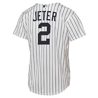 Youth Nike Derek Jeter White New York Yankees Home Replica Jersey