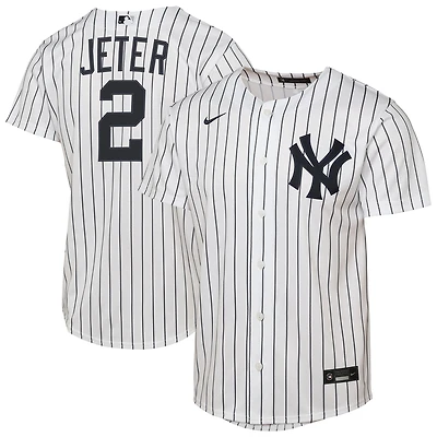 Youth Nike Derek Jeter White New York Yankees Home Replica Jersey