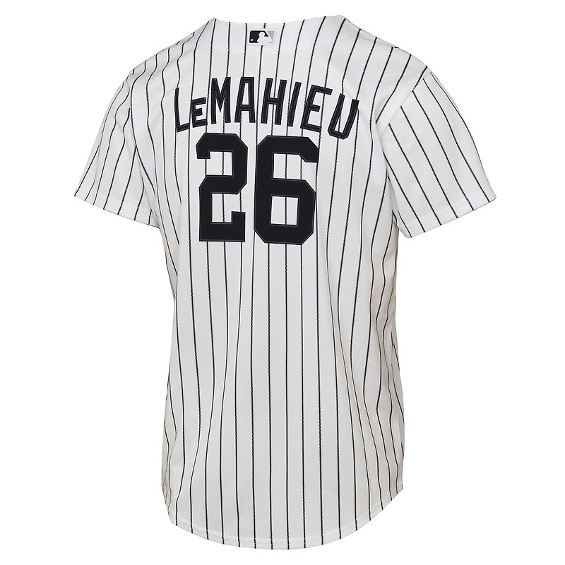 Maillot de joueur Nike DJ LeMahieu blanc New York Yankees Home Replica 2.0 pour jeune