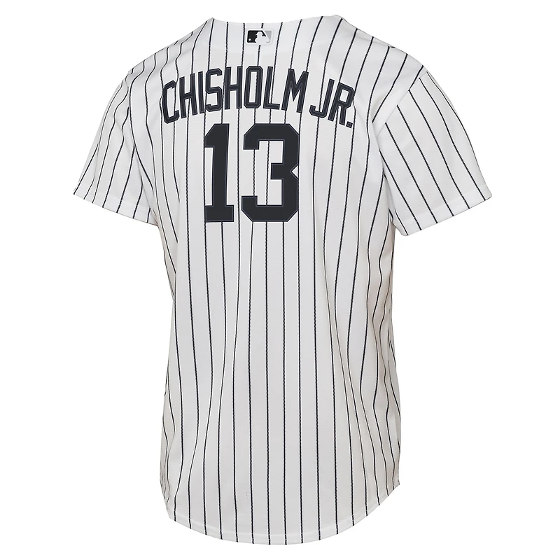 Youth Nike Jazz Chisholm Jr. White New York Yankees Home Replica Jersey