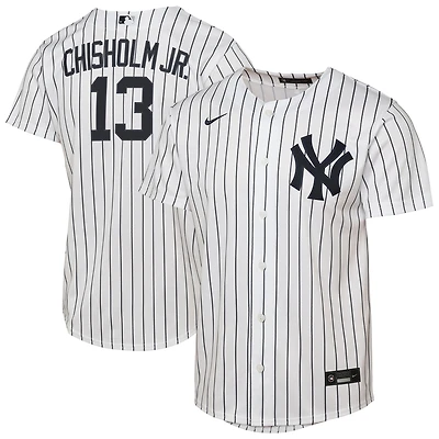 Youth Nike Jazz Chisholm Jr. White New York Yankees Home Replica Jersey