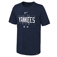Youth Nike Navy New York Yankees Authentic Collection Velocity Practice Performance - T-Shirt