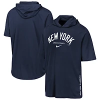 T-shirt à capuche Nike Dri-FIT bleu marine pour jeunes des Yankees de New York