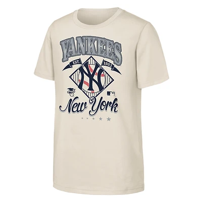 Youth Outerstuff Natural New York Yankees Triple Hit T-Shirt