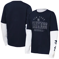 Youth Outerstuff Navy New York Yankees 3-in-1 Score Combo T-Shirt Set