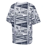 Youth Outerstuff  Navy New York Yankees All-Over Pennant T-Shirt
