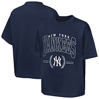 T-shirt premium de classe mondiale des Yankees New York, marine, pour jeunes la marque Outerstuff