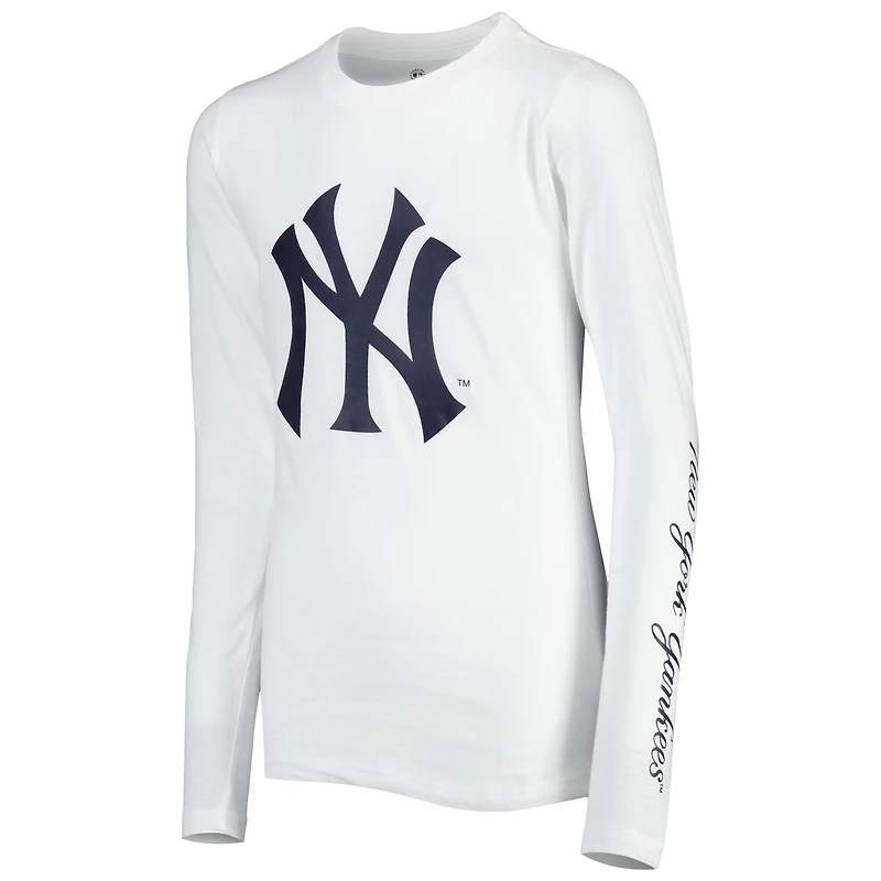Youth Stitches Navy/White New York Yankees Combo T-Shirt Set