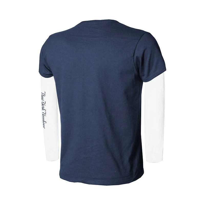 Youth Stitches Navy/White New York Yankees Combo T-Shirt Set