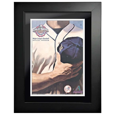 New York Yankees vs. Arizona Diamondbacks 2001 World Series - 12'' x 16'' Framed Program Cover
