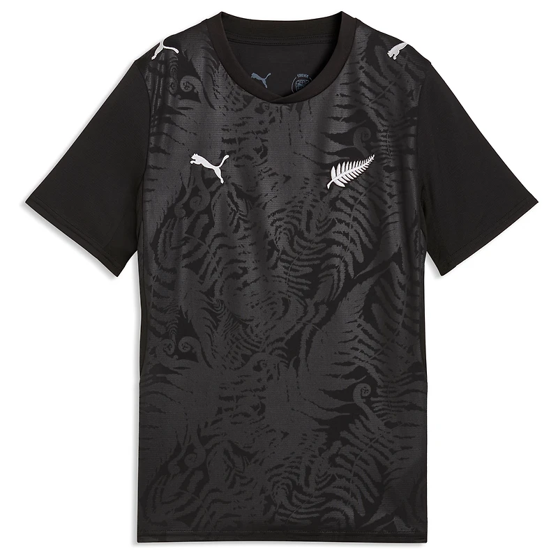 Maillot réplique domicile Puma noir pour jeunes de l'équipe nationale Nouvelle-Zélande 2026