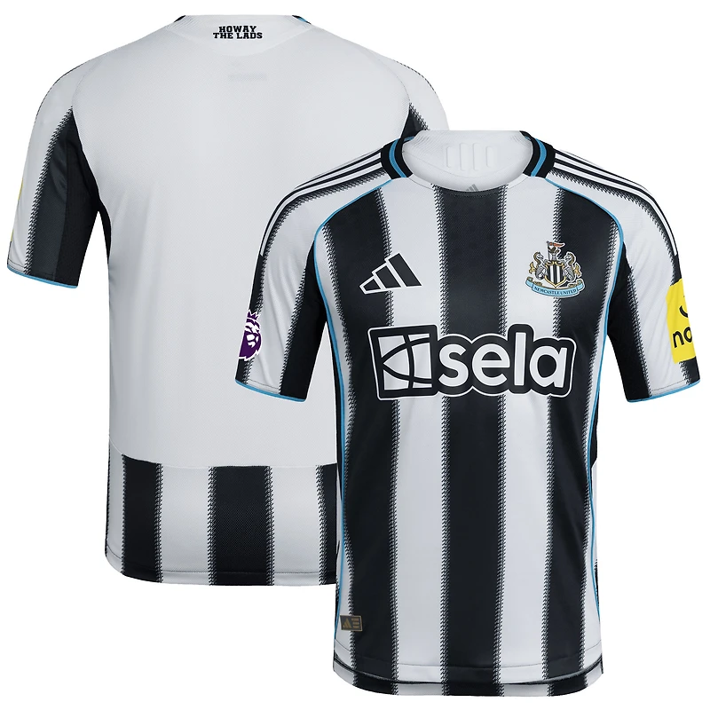 Maillot adidas Newcastle United Domicile 2025/26 Authentic Patch Noir/Blanc pour Homme