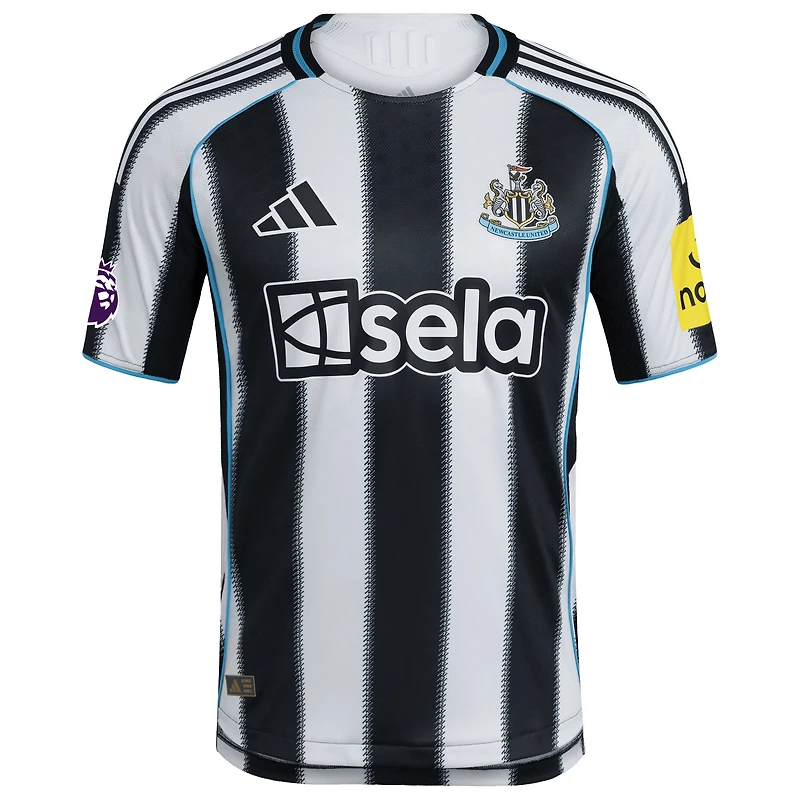 Maillot adidas Newcastle United Domicile 2025/26 Authentic Patch Noir/Blanc pour Homme