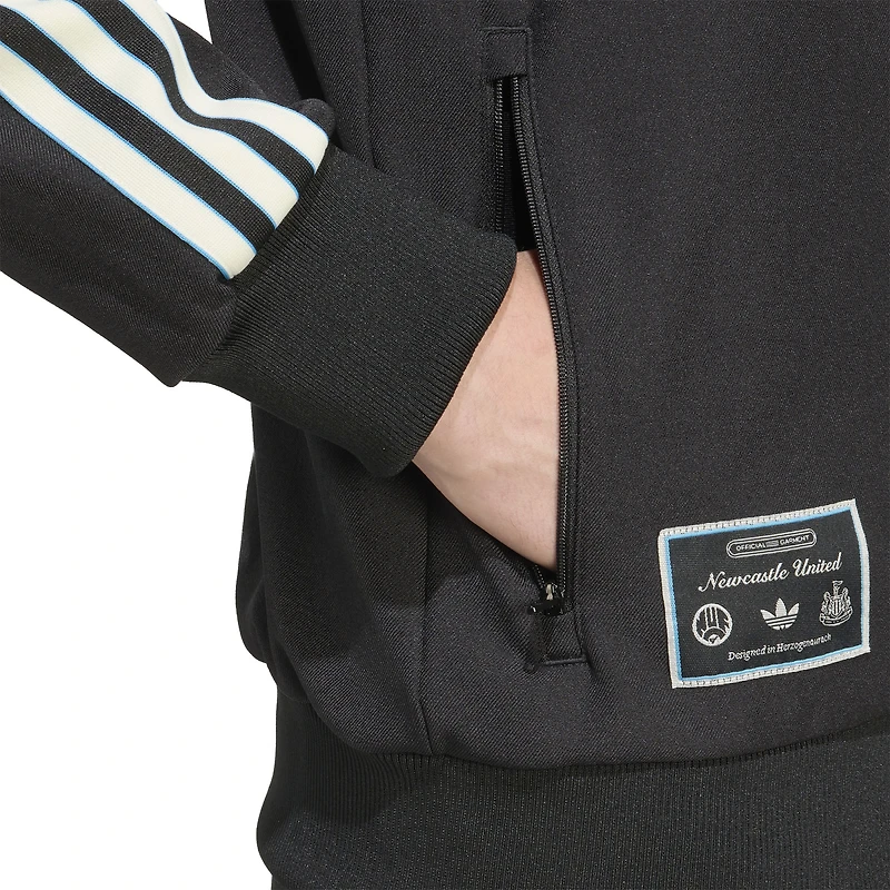 Men's adidas  Black Newcastle United Terrace Icons Full-Zip Track Jacket