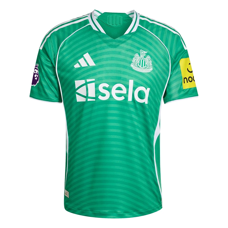 Men's adidas  Green Newcastle United 2025/26 Away Authentic Jersey with Patch
