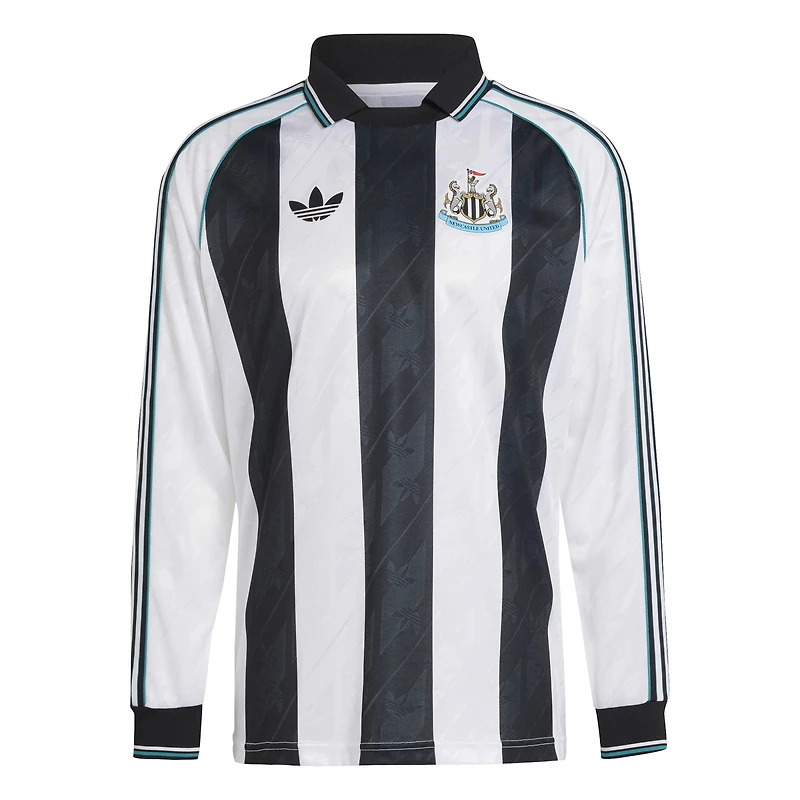 Maillot à manches longues Lifestyler blanc adidas Originals Newcastle United pour homme