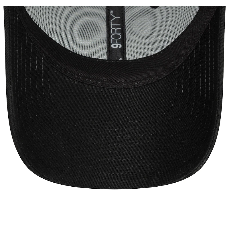Men's New Era  Black Newcastle United Core 9TWENTY Adjustable Hat