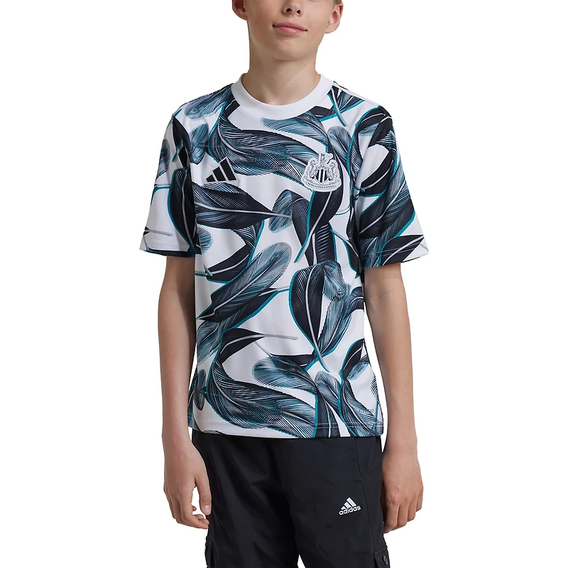 Youth adidas White Newcastle United 2024/25 Pre-Match Top