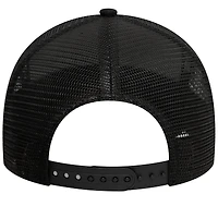 Youth New Era Black Newcastle United Core Trucker Adjustable Hat