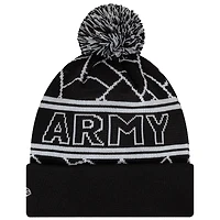 Youth New Era  Black Newcastle United Sport Cuffed Knit Hat with Pom