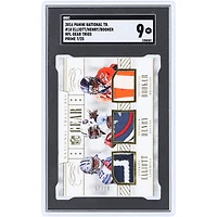 Devontae Booker, Derrick Henry & Ezekiel Elliott 2016 Panini National Treasures Prime NFL Gear Trios Triple 5-Color Relic #18 #7/25 SGC Authenticated 9 Card