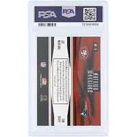 Carte authentifiée PSA 2005 Donruss Zenith Autumn Warriors #AW-10, signée par Joe Montana et Tom Brady
