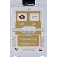 Joey Bosa & Nick Bosa 2020 Panini Flawless Silver Dual Diamond Memorabilia Tri-Color Relics #DD10 #9/20 Card