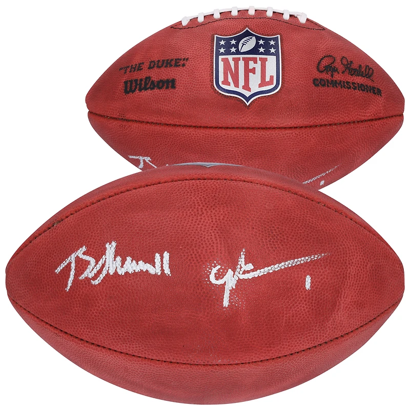 Malik Nabers & Brian Thomas Jr. Autographed Wilson Duke Full Color Football