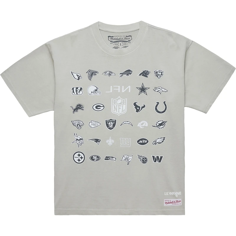 Men's Mitchell & Ness x NFL Lil Wayne Gray Carter VI T-Shirt
