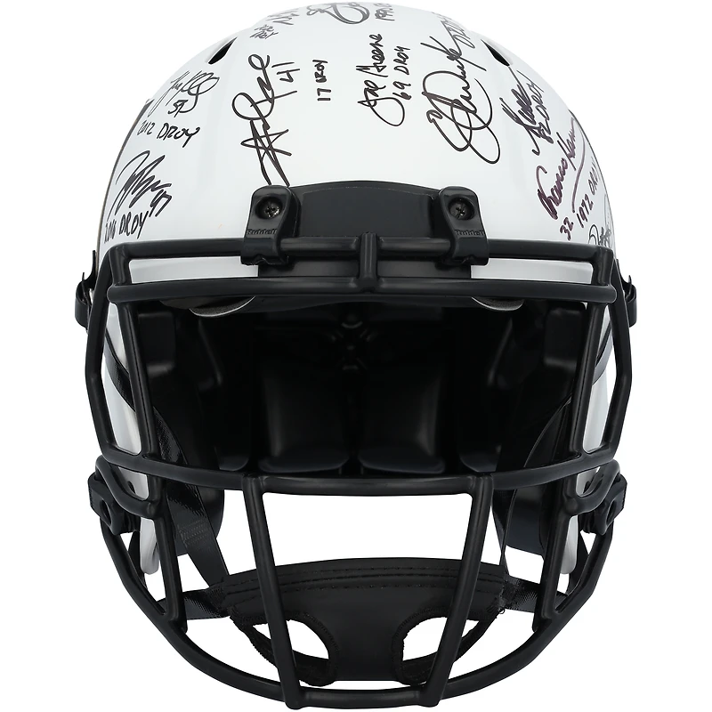 NFL Defensive & Offensive Players of the Year Autographed Riddell NFL Shield Speed Authentic Helmet with 29 Signatures & Multiple Inscriptions 
