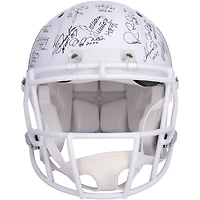 NFL Hall of Famers Autographed Riddell Speed Authentic Helmet with 34 Signatures & Induction Year Inscriptions - Limited Edition of 24