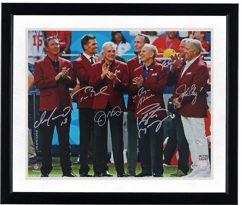 NFL Top 100 Quarterbacks Autographed 16" x 20" Red Jacket Ceremony Photograph - Limited Edition of 100