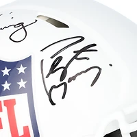 Casque authentique Riddell NFL Shield Speed ​​autographié par Peyton, Eli et Archie Manning