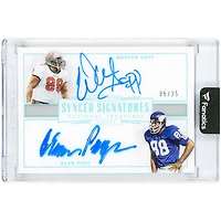 Warren Sapp & Alan Page Autographed 2017 Panini National Treasures Synced Signatures #SS-WA #5/25 Card