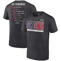 Men's Fanatics Rob Gronkowski Heather Charcoal Career Stats T-Shirt