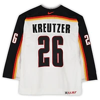 Daniel Kreutzer Team Germany Game-Used #26 White Nike Jersey vs. Team Czech Republic on September 3 during the 2004 World Cup of Hockey