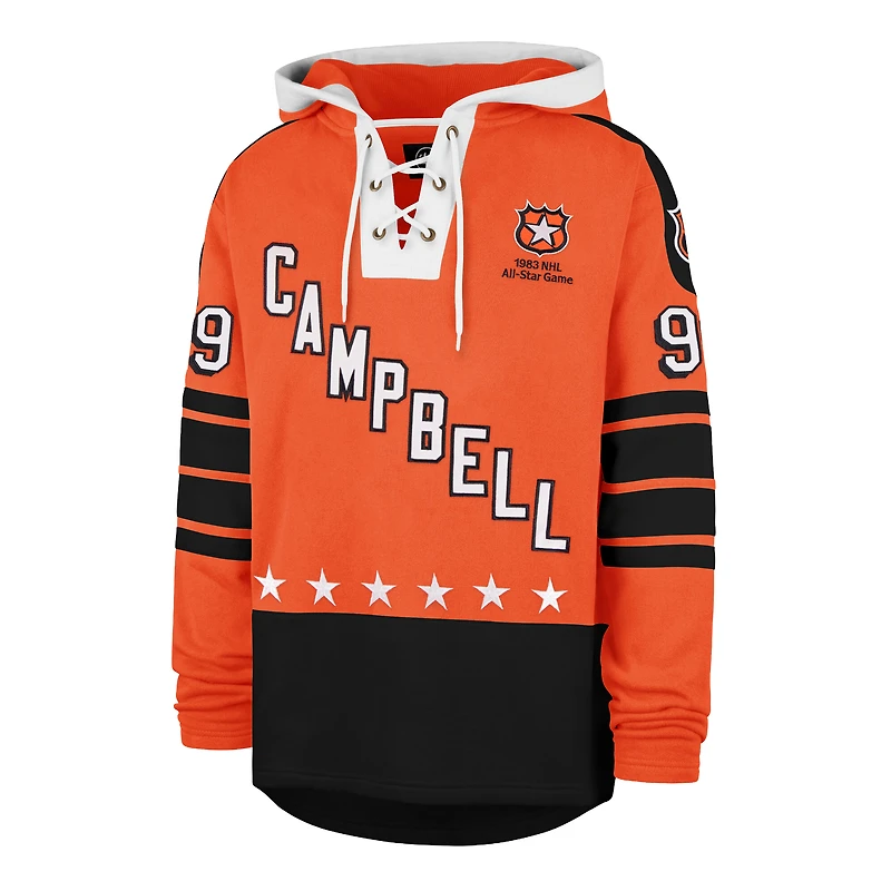 Men's '47 Wayne Gretzky Orange 1983 NHL All-Star Game Superior Lacer Hoodie