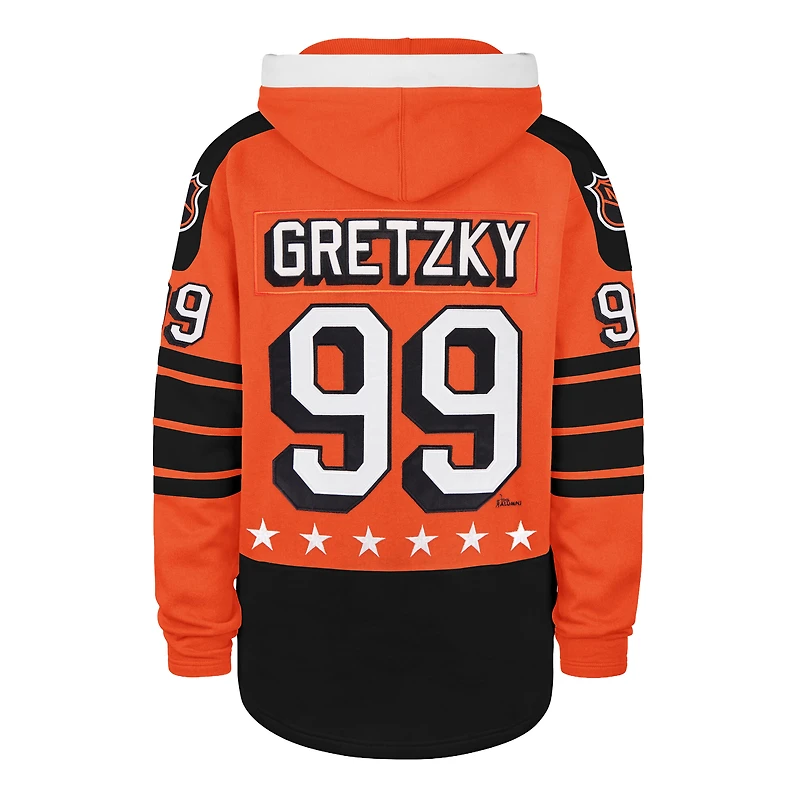 Men's '47 Wayne Gretzky Orange 1983 NHL All-Star Game Superior Lacer Hoodie