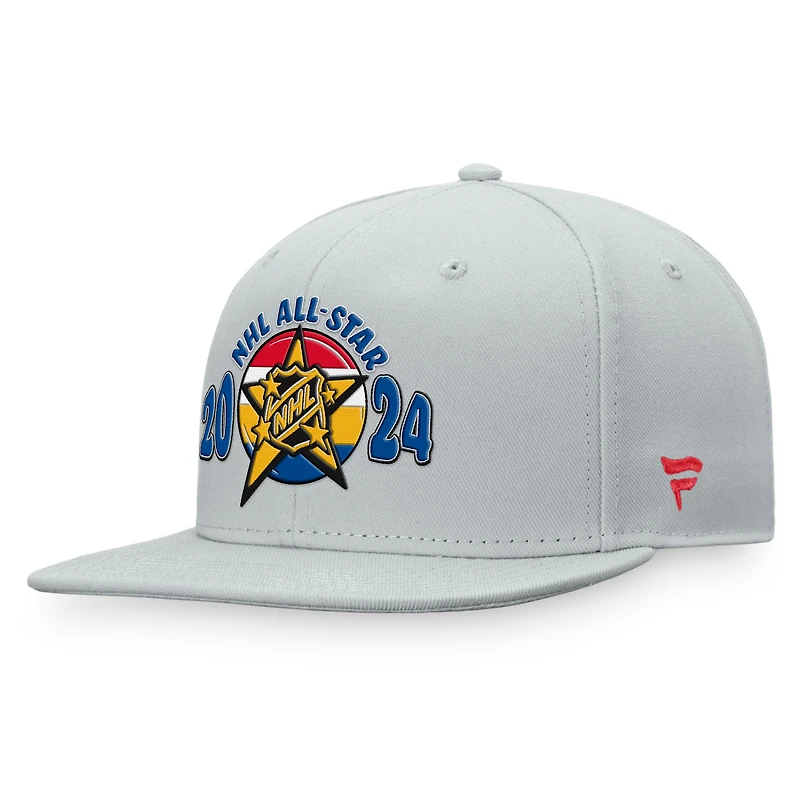 Men's Fanatics Gray 2024 NHL All-Star Game Snapback Hat