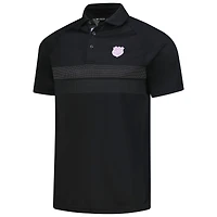 Men's Levelwear Black NHL Hockey Fights Cancer Draft Day Mason Polo