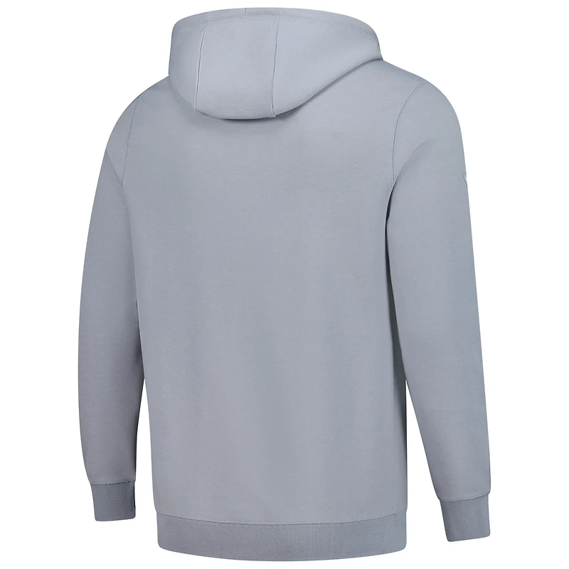 Men's Levelwear Gray NHL Hockey Fights Cancer Pulsar Off Season Tri-Blend Pullover Hoodie