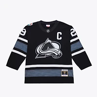 Maillot de puissance noir Mitchell & Ness Nathan MacKinnon pour le match des étoiles 2019 (homme)