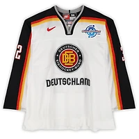 Tomas Martinec Team Germany Game-Used #32 White Nike Jersey vs. Team Czech Republic on September 3 during the 2004 World Cup of Hockey