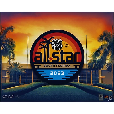 2023 NHL All-Star Game 16" x 20" Photo Print - Designed and Signed by Artist Brian Konnick - Limited Edition of 23